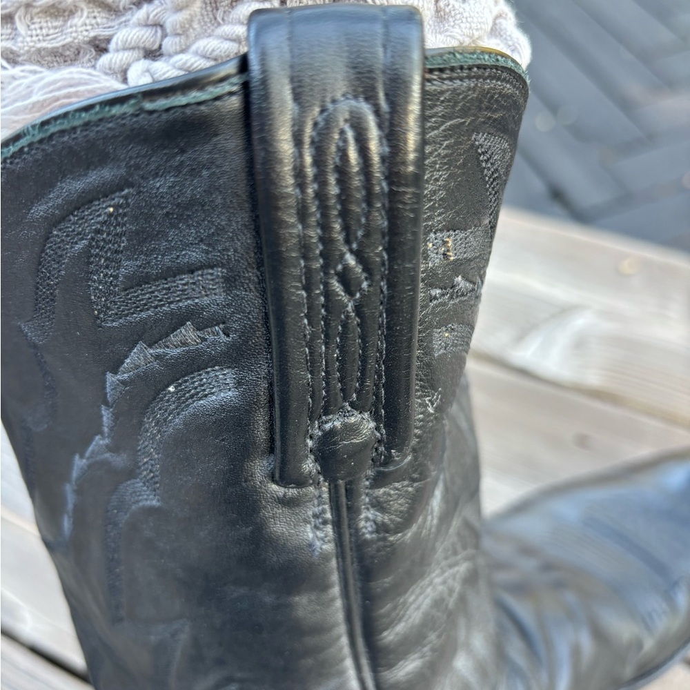 Lucchese 2000 Cowboy Boot, Black, Sz 14 D - Picture 11 of 13